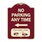 Signmission No Parking Anytime Tow-Away Zone W/ Left Arrow Heavy-Gauge Aluminum Sign, 24" x 18", BU-1824-23772 A-DES-BU-1824-23772 - alternate 1